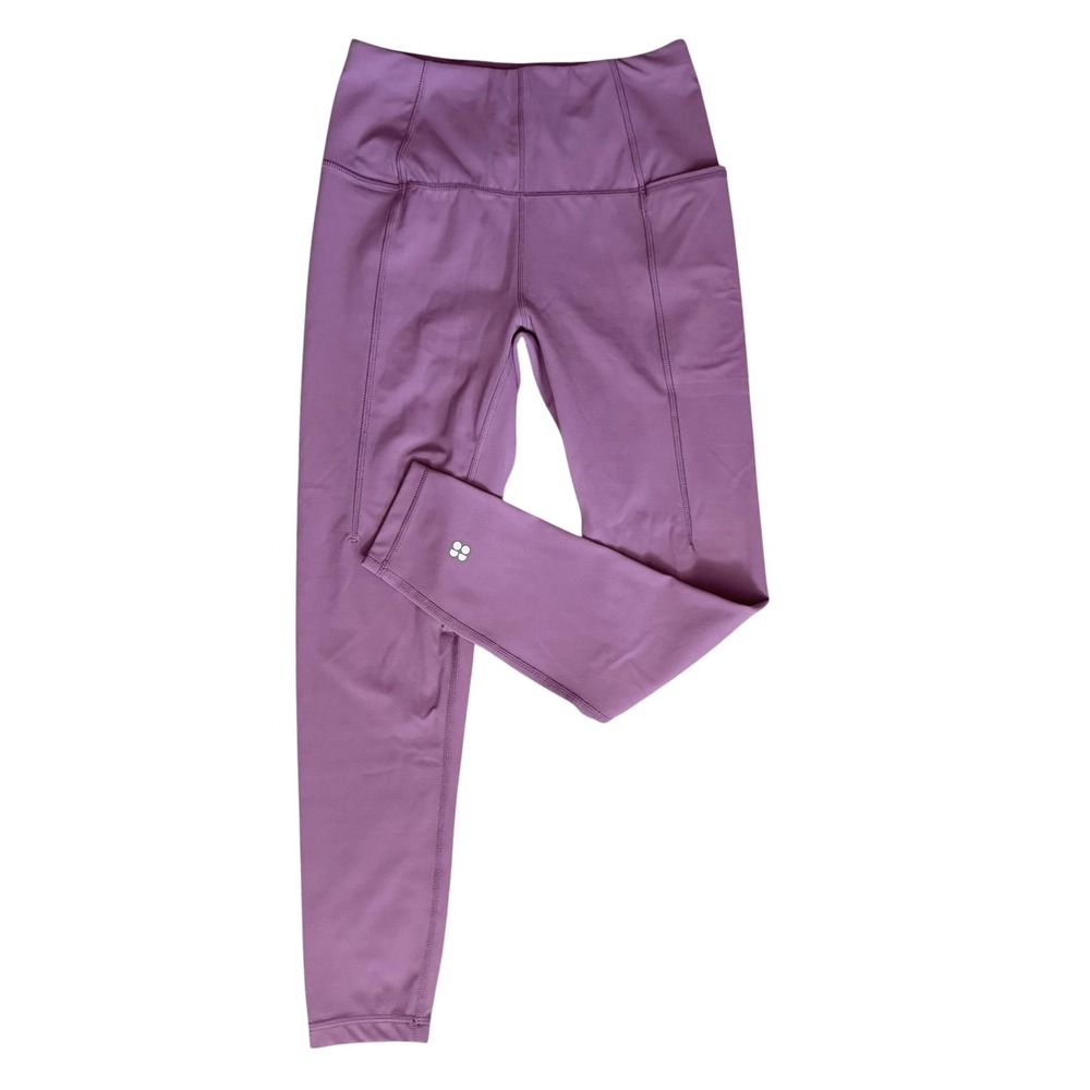 Sweaty Betty Super Soft Leggings Women 4 Purple Excellent 7/8 Yoga Pockets - Picture 12 of 14